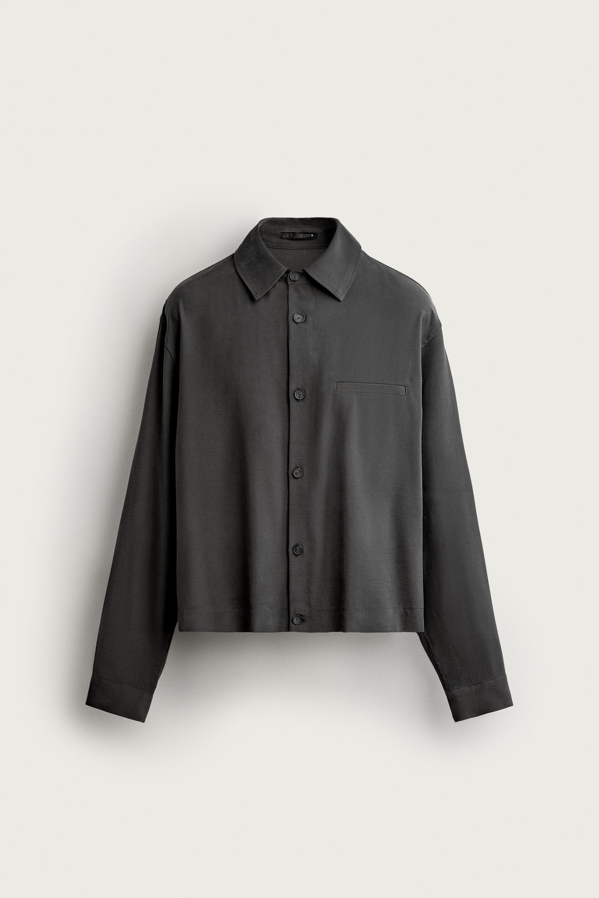 FLUID CROPPED-FIT OVERSHIRT